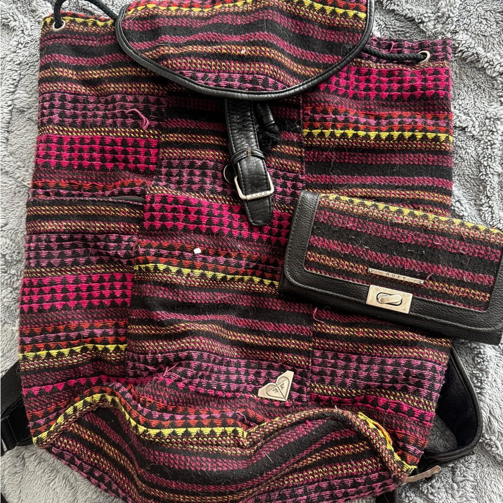 Roxy Backpack and Wallet Set
